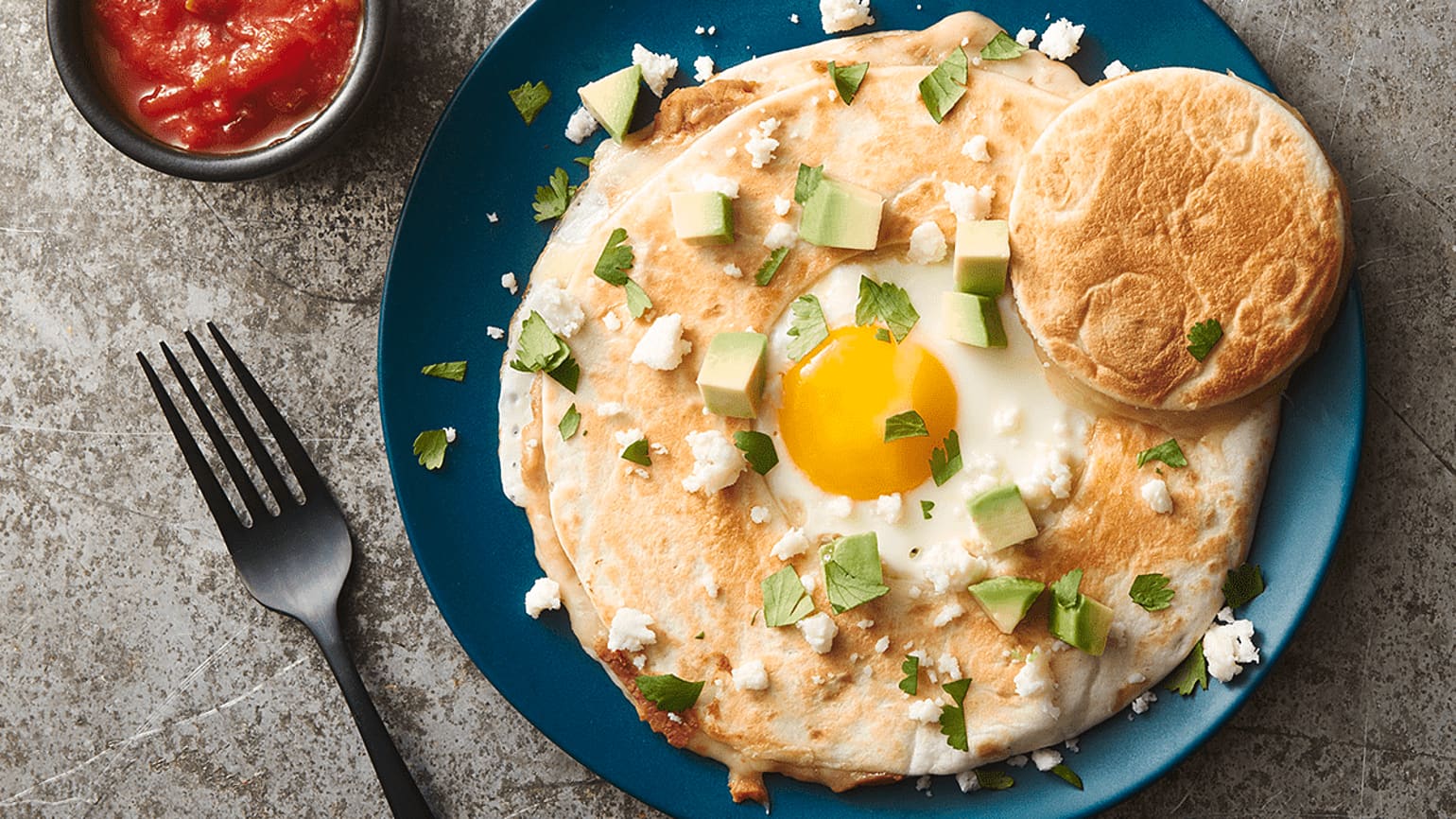 Quesadilla Egg in a Hole